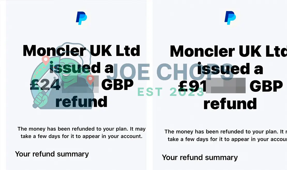 Moncler Order Success